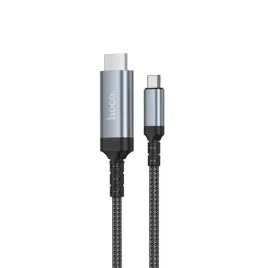 kabel-usb-c-do-hdmi-hoco-4k-30hz-2-m-ua43-stalowy-szary