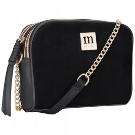 torebka-listonoszka-monnari-czarna-na-ramie-zamsz-logo