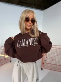 bluza-damska-lamanuel-creative-czekoladowa