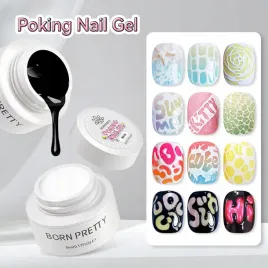 born-pretty-poking-nail-gel-zestaw-baza-bialy-czarny