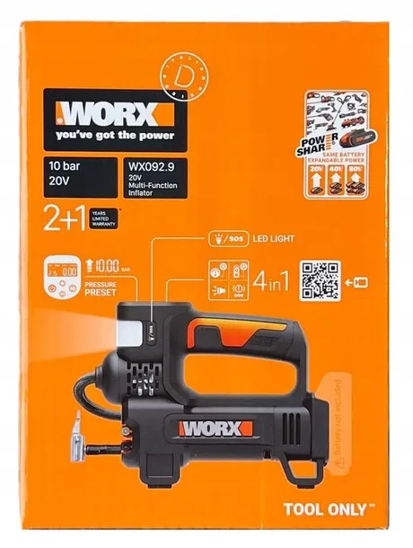 kompresor-akumulatorowy-pompka-4w1-worx-wx092-20v-10bar-led-akumulator-marka-worx-stan-nowy