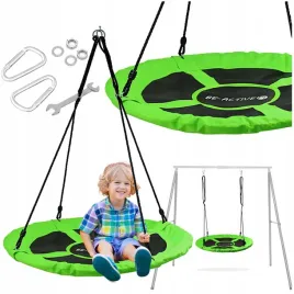 hustawka-ogrodowa-wiszaca-dla-dzieci-bocianie-gniazdo-zielona-duza