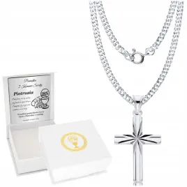 srebrny-lancuszek-925-krzyzyk-komunia-chrzest-bierzmowanie