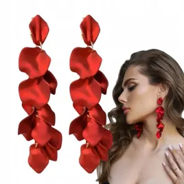 kolczyki-dlugie-wiszace-czerwone-zlote-akrylowe-platki-lekkie-listki