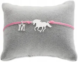 bransoletka-sznurkowa-z-konikiem-konik-kon-dowolna-literka-srebro-925