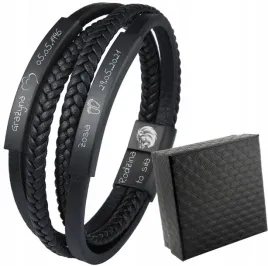 bransoletka-skorzana-podwojna-dzien-ojca-dla-taty-syna-z-grawerem