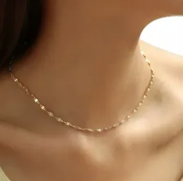 naszyjnik-zloty-lancuszek-45-cm-5-cm-brillance-stal-chirurgiczna