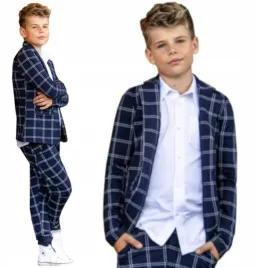 garnitur-marynarka-spodnie-grafitowy-krata-110-116