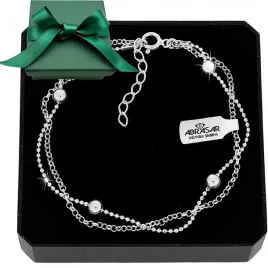 bransoletka-srebrna-925-podwojna-kulki-regulowana-idealny-upominek-dla