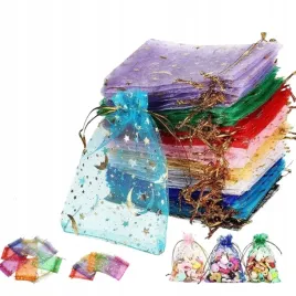 50x-woreczki-z-organzy-7x9-male-torebki-prezentowe-kolorowe-gwiazdki