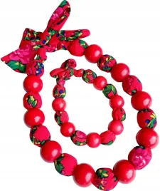 korale-goralskie-folk-ludowe-w-materiale-komplet-naszyjnik-chuscie