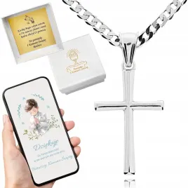 srebrny-zestaw-komunijny-lancuszek-krzyzyk-45cm-dla-chlopca-na-prezent