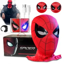 spiderman-maska-oczy-sa-ruchome-cosplay-z-led-sterowanie-pierscieniem