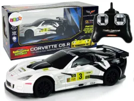 auto-sportowe-wyscigowe-r-c-1-24-corvette-c6-r-bialy-2-4-g-swiatla