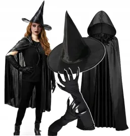 czarownica-przebranie-halloween-stroj-wiedzmy-peleryna-kapelusz-szpony