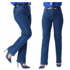 klasyczne-jeansy-damskie-wysoki-stan-proste-nogawki-duze-rozmiary