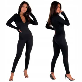 czarny-dopasowany-damski-kombinezon-z-zamkiem-na-stojce-xs-s