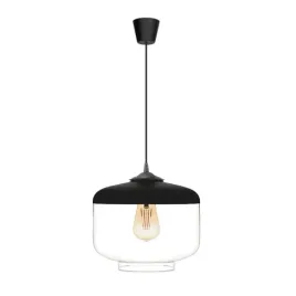 lampa-wiszaca-valentina-1a-czarno-transparentna-duzy-klosz-25cm-szklo-e27