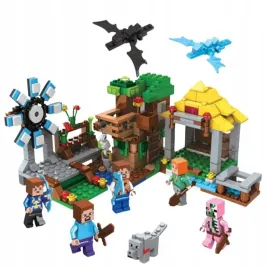 klocki-mineworld-minecraft-zbojnicka-osada-prezent