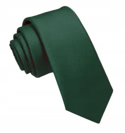 elegancki-krawat-waski-zielony-butelkowa-zielen