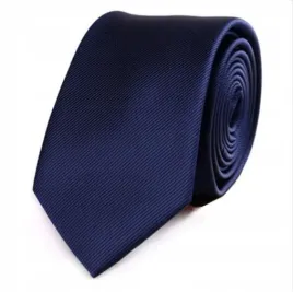 elegancki-krawat-waski-granatowy