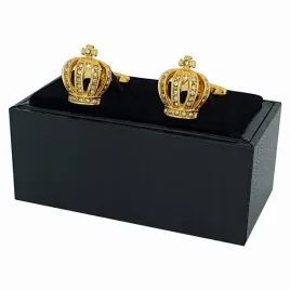 spinki-do-mankietow-koszuli-zlota-korona-cyrkonie