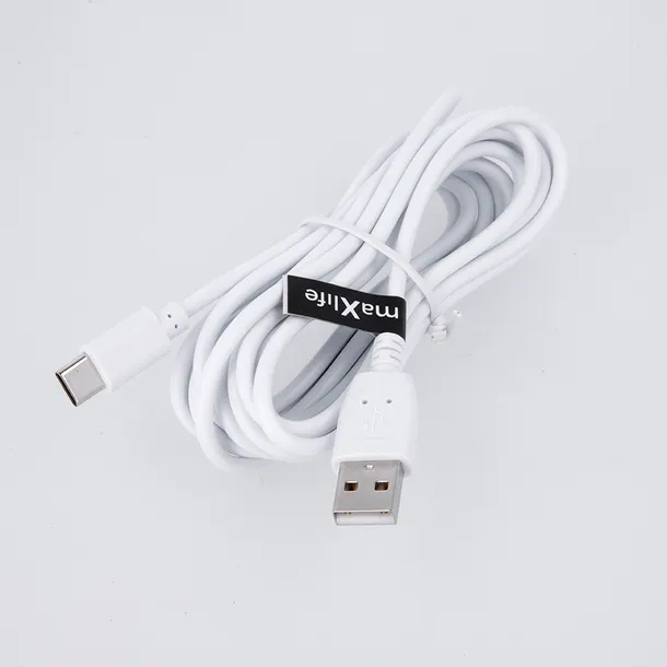 maxlife-kabel-usb-usb-c-30-m-2a-bialy