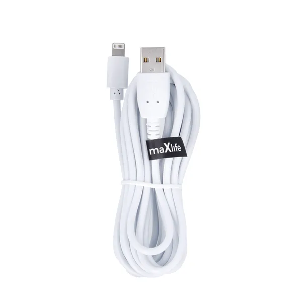 maxlife-kabel-usb-lightning-30-m-2a-bialy