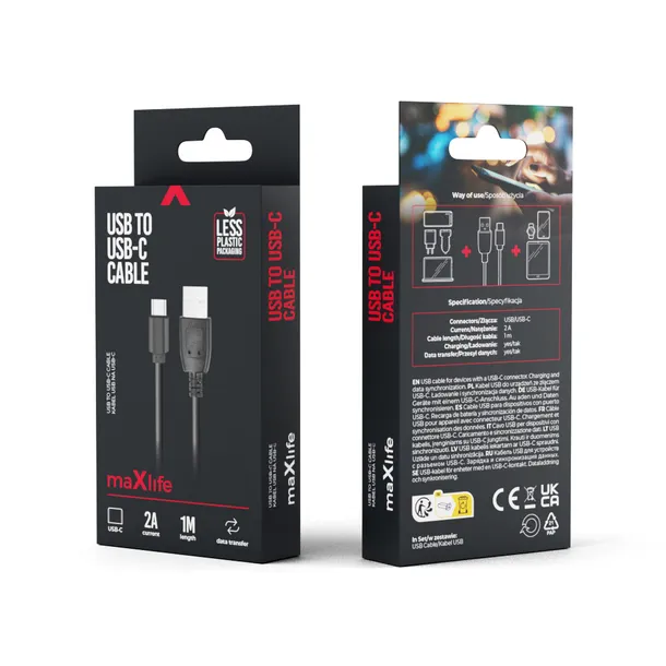maxlife-kabel-usb-usb-c-10-m-2a-czarny