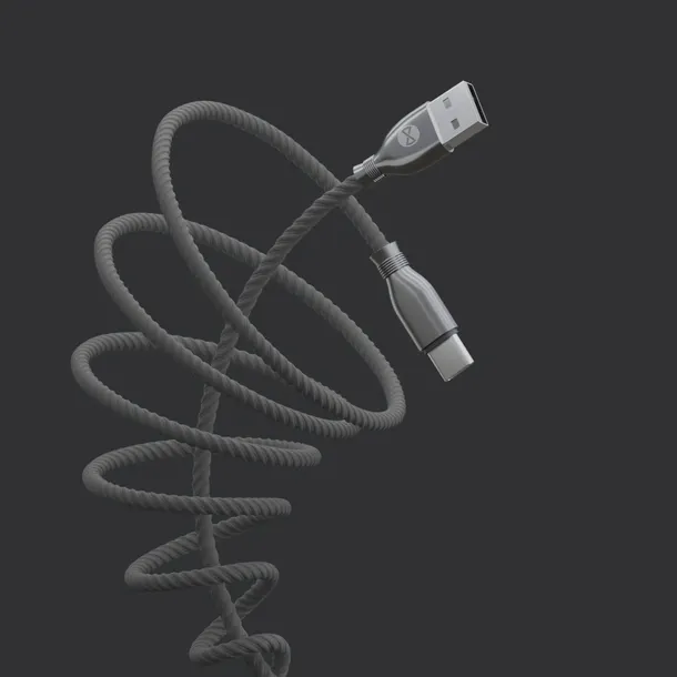 forever-kabel-tornado-usb-usb-c-10-m-3a-czarny
