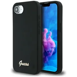 guess-nakladka-hc-silicone-script-metal-logo-do-iphone-16e-czarna