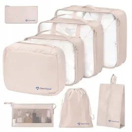 zestaw-organizerow-podroznych-do-walizki-plecaka-8-elementow-bezowe