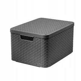 koszyk-z-pokrywa-grafit-18l-curver-style-m