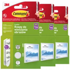 command-rzepy-do-wieszania-obrazow-bez-wiercenia-do-5-kg-zestaw