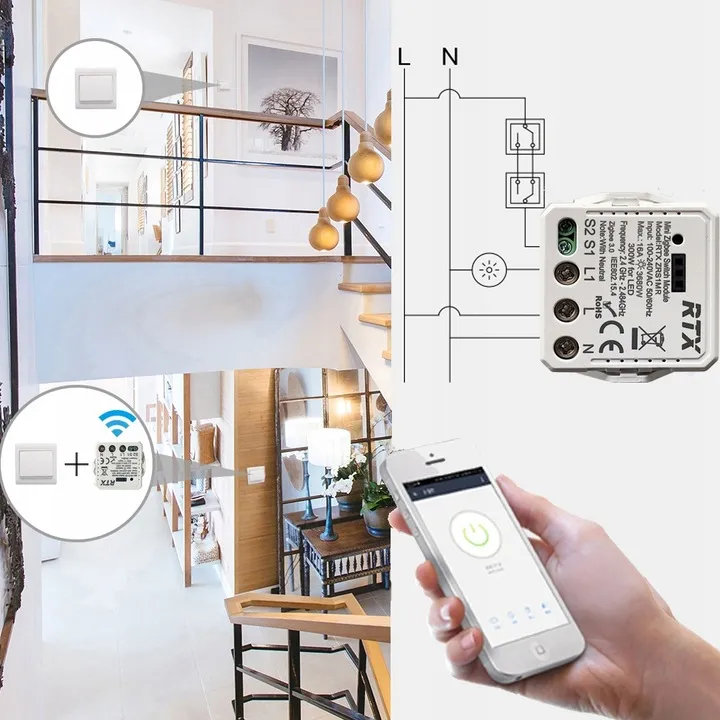 rtx-modul-mini-przekaznik-sterownik-16a-tuya-zigbee-stan-nowy