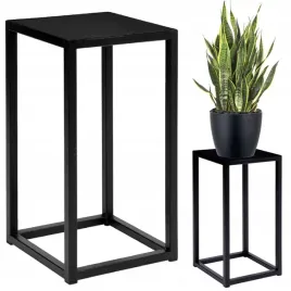 czarny-kwietnik-metalowy-stojak-na-kwiaty-loftowy-polka-40-cm