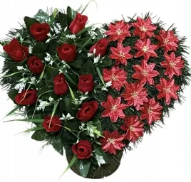 stroik-serce-roze-kompozycja-na-cmentarz-kwiaty-sztuczne-grob-bukiet