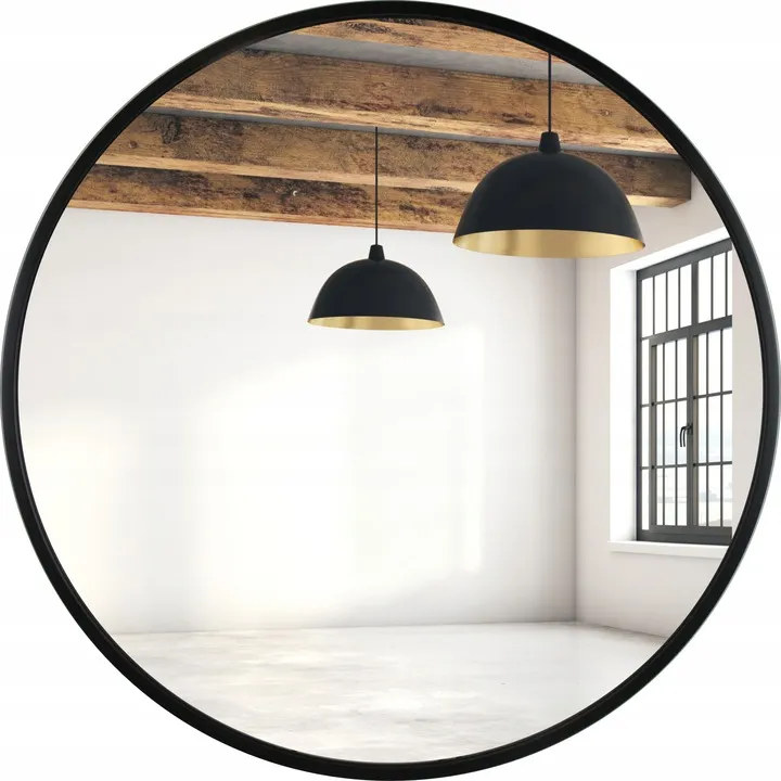 lustro-okragle-czarne-loft-80-cm