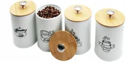 pojemniki-komplet-kawa-herbata-cukier-sol-bialy-metalowy-bambus-zestaw