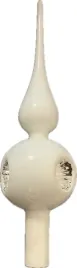 szpic-na-choinke-szklany-27cm-czubek-bialy