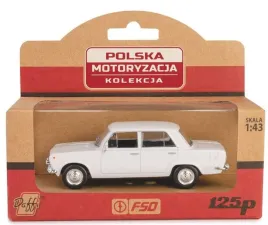 fiat-125p-1-43-bialy-metalowy-model-kolekcjonerski-or-kolekcja-prl