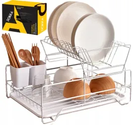 suszarka-do-naczyn-stojaca-biala-dwupoziomowa-ociekacz-z-tacka-w