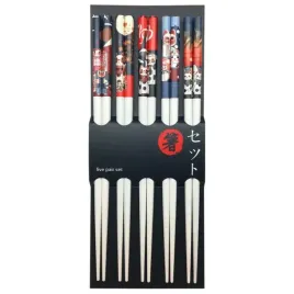 zestaw-5-par-paleczek-bambusowych-do-sushi-maneki-neko-225-cm