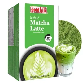 matcha-latte-instant-zielona-herbata-w-proszku-z-mlekiem-gold-kili-10x25