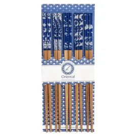 zestaw-5-par-paleczek-bambusowych-do-sushi-wzor-niebieski