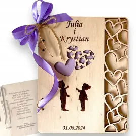 personalizowana-kartka-slub-slubna-drewniana-kartka-grawer-serca-para