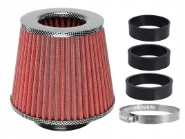filtr-powietrza-stozkowy-155x130x120mm-czerwony-carbon-adaptery-60-63-70-mm