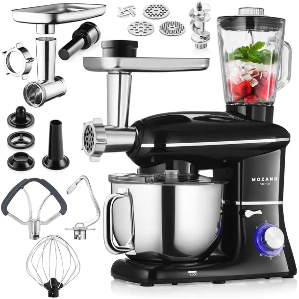 ROBOT KUCHENNY PLANETARNY MASZYNKA DO MIĘSA MIKSER BLENDER 6W1 MOCNY
