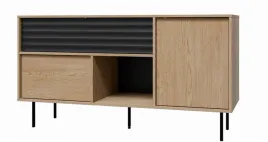 pojemna-komoda-na-nozkach-150cm-dab-cermona-czarny-mat-ardi-rs