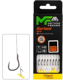 przypony-mikado-method-feeder-na-plecionce-mf14-push-stop-barbed-rozm-10